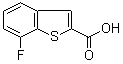 structure of CAS# 550998-67-9, 7-氟苯并[b]噻吩-2-羧酸