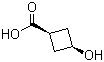 structure of CAS# 552849-33-9, 顺式-3-羟基环丁基甲酸