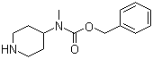 structure of CAS# 553672-39-2, N-甲基-N-(4-哌啶基)氨基甲酸苄酯