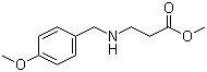 structure of CAS# 55383-92-1, N-[(4-甲氧基苯基)甲基]-beta-丙氨酸甲酯