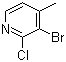 structure of CAS# 55404-31-4, 2-Chloro-3-bromo-4-methylpyridine