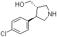 CAS 登录号：55438-52-3, ((3S,4R)-4-(4-氯苯基)吡咯烷-3-基)甲醇