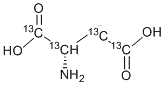 CAS # 55443-54-4, L-Aspartic acid-<sup>13</sup>C<sub>4</sub>, (2S)-2-amino(1,2,3,4-13C4)butanedioic acid