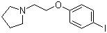 structure of CAS# 554430-67-0, 1-[2-(4-碘苯氧基)乙基]吡咯烷