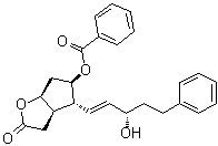 structure of CAS# 55444-68-3, (3aR,4R,5R,6aS)-5-(苯甲酰氧基)六氢-4-[(1E,3S)-3-羟基-5-苯基-1-戊烯-1-基]-2H-环戊二烯并[b]呋喃-2-酮