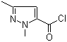 structure of CAS# 55458-67-8, 1,3-二甲基-1H-吡唑-5-甲酰氯