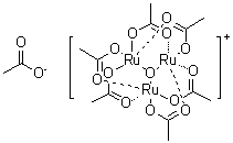 structure of CAS# 55466-76-7, Heptakis(acetato)oxotriruthenium