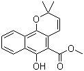 structure of CAS# 55481-88-4, Mollugin