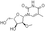 structure of CAS# 55486-09-4, 2'-O-甲基-5-甲基尿苷