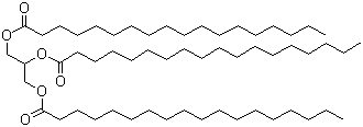 structure of CAS# 555-43-1, Glycerol tristearate