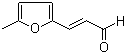 structure of CAS# 5555-90-8, 5-甲基-2-呋喃丙烯醛