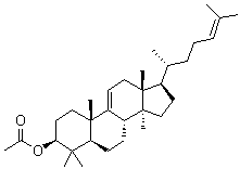 CAS # 55570-91-7, Parkeol acetate, Lanosta-9(11),24-dien-3beta-yl acetate, Parkeyl acetate
