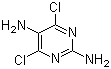 structure of CAS# 55583-59-0, 2,5-二氨基-4,6-二氯嘧啶