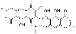 CAS 登录号：55625-78-0, 紫黄素