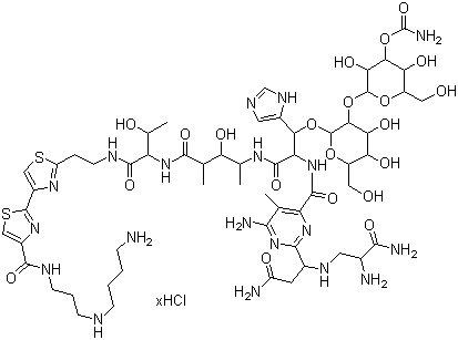 structure of CAS# 55658-47-4, Bleomycin A5 Hydrochloride