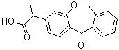 CAS 登录号：55690-47-6, 2-(6,11-二氢-11-氧代二苯并[b,e]氧杂卓-3-基)丙酸