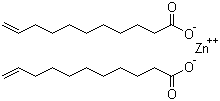 Zinc undecylenate molecular structure (CAS 557-08-4)