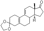 CAS # 5571-36-8, Estradiene dione-3-keta, Cyclic-3-(1,2-ethanediyl acetal)-estra-5(10),9(11)-dien-3,17-dione