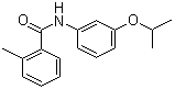 CAS # 55814-41-0, Mepronil, 3'-Isopropoxy-2-methylbenzanilide, 2-Methyl-N-(3-(1-methylethoxy)phenyl)benzamide, Basitac