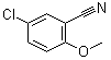 structure of CAS# 55877-79-7, 5-Chloro-2-methoxybenzonitrile