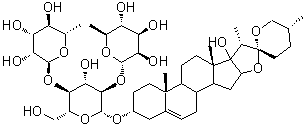 CAS 登录号：55916-52-4, Pennogenin 3-O-beta-chacotrioside