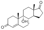 CAS # 560-62-3, 9-Hydroxy-4-androstene-3,17-dione, (8S,9R,10S,13S,14S)-9-hydroxy-10,13-dimethyl-1,2,6,7,8,11,12,14,15,16-decahydrocyclopenta[a]phenanthrene-3,17-dione