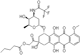 structure of CAS# 56124-62-0, 戊柔比星