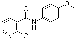 structure of CAS# 56149-30-5, 2-氯-N-(4-甲氧基苯基)-3-吡啶甲酰胺
