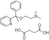 CAS 登录号：562-10-7, 琥珀酸多西拉敏, N,N-二甲基-2-[1-苯基-1-(2-吡啶)乙氧基]乙胺琥珀酸盐