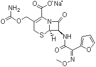 structure of CAS# 56238-63-2, 头孢呋辛钠