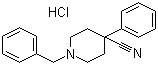 structure of CAS# 56243-25-5, 1-苄基-4-氰基-4-苯基哌啶盐酸盐