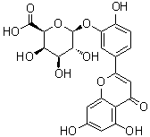 structure of CAS# 56317-12-5, 木犀草素 3'-O-半乳糖醛酸苷