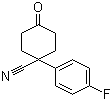 structure of CAS# 56326-98-8, 4-氰基-4-(4-氟苯基)环己酮