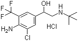 structure of CAS# 56341-08-3, Mabuterol hydrochloride