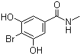 structure of CAS# 56375-85-0, N-甲基-4-溴-3,5-二羟基苯甲酰胺