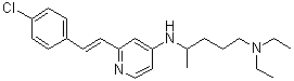 CAS 登录号：56401-88-8, N4-[2-[(1E)-2-(4-氯苯基)乙烯基]-4-吡啶基]-N1,N1-二乙基-1,4-戊二胺