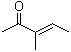 structure of CAS# 565-62-8, 3-甲基-3-戊烯-2-酮