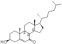 structure of CAS# 566-28-9, 7-Oxocholesterol
