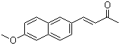 structure of CAS# 56600-90-9, 4-(6-甲氧基-2-萘基)-3-丁烯-2-酮