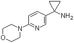 structure of CAS# 566161-18-0, 1-[6-(4-吗啉基)-3-吡啶基]环丙胺