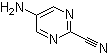 structure of CAS# 56621-93-3, 5-Amino-2-pyrimidinecarbonitrile