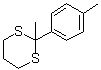 CAS # 56637-45-7, 2-Methyl-2-(4-methylphenyl)-1,3-dithiane, 2-Methyl-2-p-tolyl-1,3-dithiane
