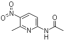 structure of CAS# 5671-68-1, N-(6-甲基-5-硝基-2-吡啶基)乙酰胺