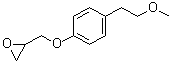 structure of CAS# 56718-70-8, [[4-(2-Methoxyethyl)phenoxy]methyl]oxirane