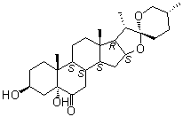 CAS # 56786-63-1, (3beta,5alpha,25R)-3,5-Dihydroxyspirostan-6-one, BB 16, Biobras 16, Brassinosteroid BB 16, DI 31