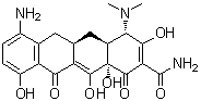 CAS 登录号：5679-00-5, 7-氨基-6-去甲基-6-脱氧四环素