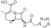 CAS # 56842-77-4, 7-[1-(1H)-Tetrazolylacetamido]desacetoxycephalosporanic acid, (6R-trans)-3-Methyl-8-oxo-7-[(1H-tetrazol-1-ylacetyl)amino]-5-thia-1-azabicyclo[4.2.0]oct-2-ene-2-carboxylic acid