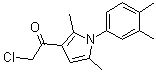 structure of CAS# 568559-39-7, 2-Chloro-1-[1-(3,4-dimethylphenyl)-2,5-dimethyl-1H-pyrrol-3-yl]ethanone