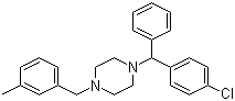 CAS # 569-65-3, Meclozine, 1-[(4-Chlorophenyl)-phenyl-methyl]-4-[(3-methylphenyl)methyl]piperazine