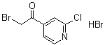 structure of CAS# 569667-89-6, 2-溴-1-(2-氯吡啶-4-基)乙酮氢溴酸盐